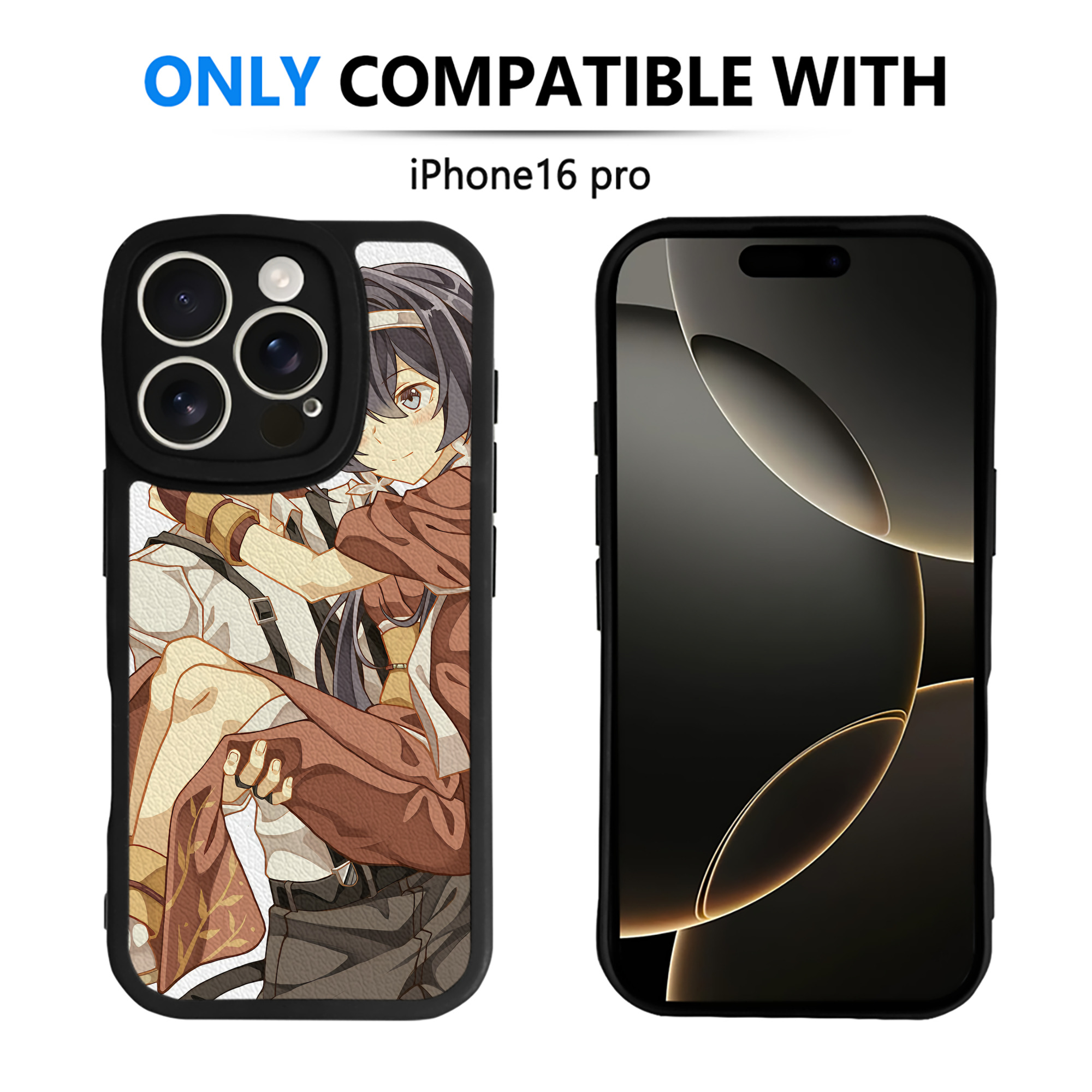 （画像用） 文豪ストレイドッグス Bungo Stray Dogs 【iPhone 16シリーズ対応】シリコンスマホケース（レザー調） 材質：シリコン